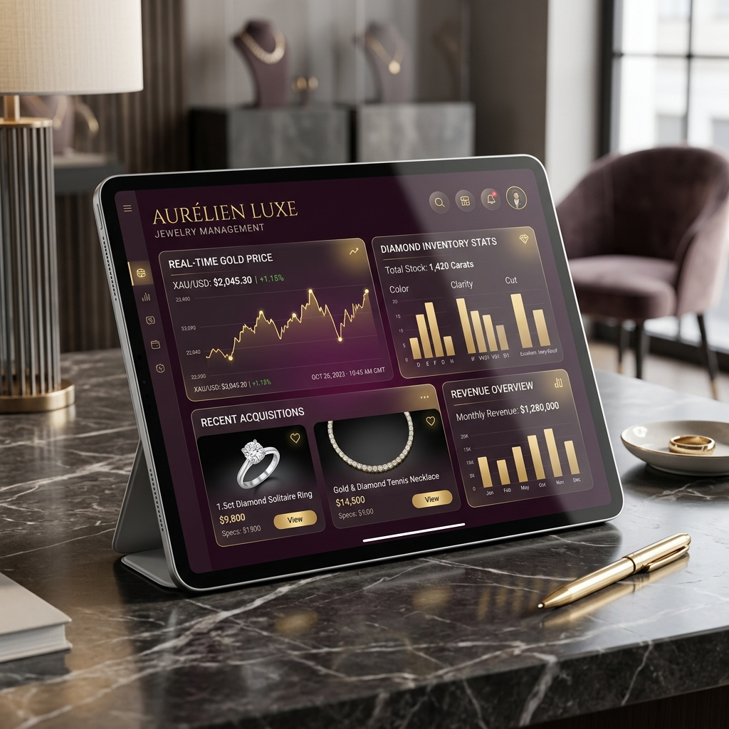 Premium Jewelry Management Dashboard